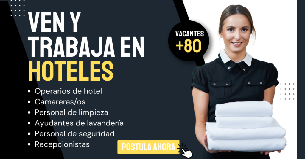 NUEVA FERIA DE EMPLEOS PARA TRABAJAR EN HOTELES🏨