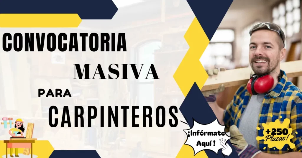 CARPINTEROS Nuevas Ofertas Laborales